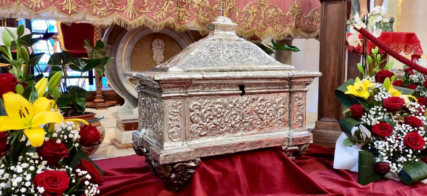 Restauro della preziosa teca che contiene le reliquie di San Sebastiano di Tortorici