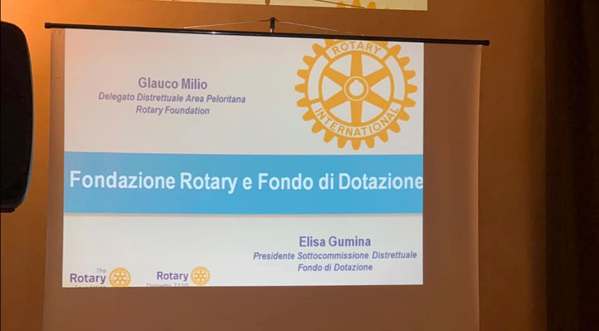 Conferenza la Fondazione Rotary e il Fondo di Donazione